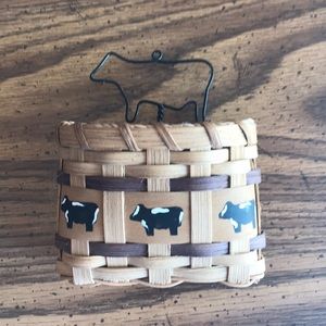 Handmade Cow Basket